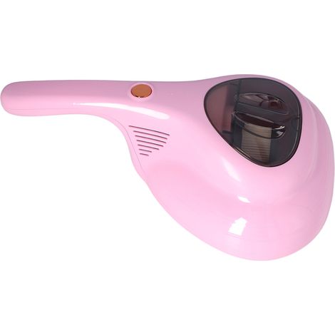 Kabelloser Bettstaubsauger mit 10 kPa starker Saugkraft, Handstaubsauger für Teppiche und Textilien, Rosa (1/5)