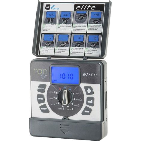 CENTRALINA PER IRRIGAZIONE RAIN 'ELITE' 8 zone - 9 Vdc (indoor)