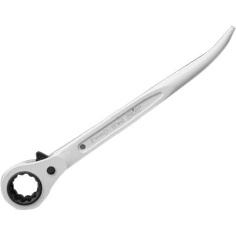 Priory PRI604WHITAG 604 Short Bent Reversible Ratchet Podger 19 x 21mm White PRI604W