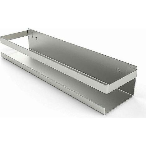 Duschablage ohne Bohren, Badezimmerablage aus Edelstahl SUS304, selbstklebend, gebürstete Oberfläche, 30 cm