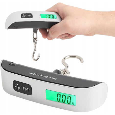 Bilancia per bagagli per compagnie aeree, pesca turistica, per pesci con amo fino a 50 kg, display LCD
