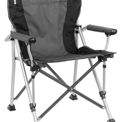 Brunner Raptor Classic Sedia Pieghevole Da Campeggio Nero/Grigio 110 Kg