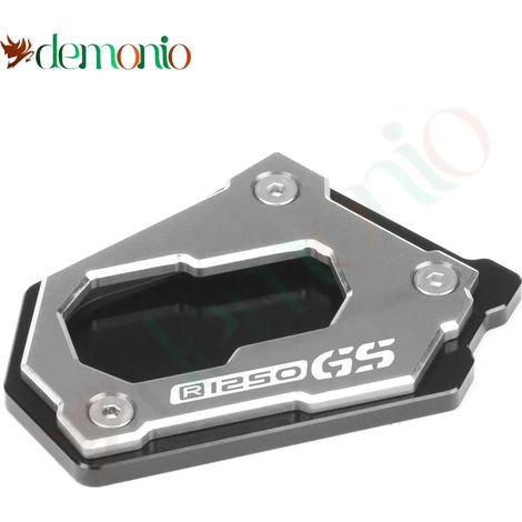 (R1250GS Titanium) Plaque de support de béquille latérale pour moto, accessoire d'extension de béquille latérale compatible avec BMW R1200GS, R 1200 GS LC Adv et R1250GS Adventure maxpower (1/4)