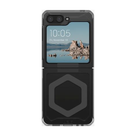 UAG Plyo Pro - Schutzhülle für Samsung Galaxy Flip 5 mit integriertem Magnetmodul (Aschgrau-Space Grau) (1/3)