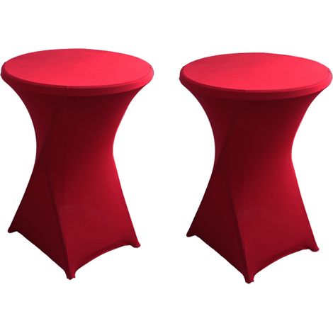 2 nappes de cocktail extensibles Divers accessoire de portail, en polyester et spandex, 183 x 75 x 75 cm, pour tables hautes, mariages et événements (1/5)