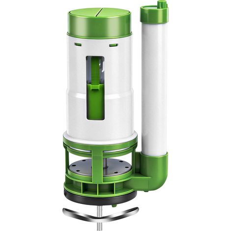 Kit de mécanisme de chasse d’eau universel pour WC : valve d’entrée d’eau + valve de sortie par poussoir, adaptable pour réservoir de toilette, remplacement complet des pièces de fixation