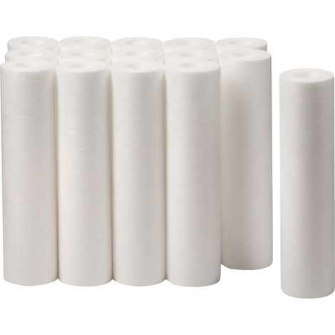 Apic – Pack de 15 cartouches filtrantes 5 microns – Filtration ultra fine pour eau potable – Compatible purificateurs et osmoseurs