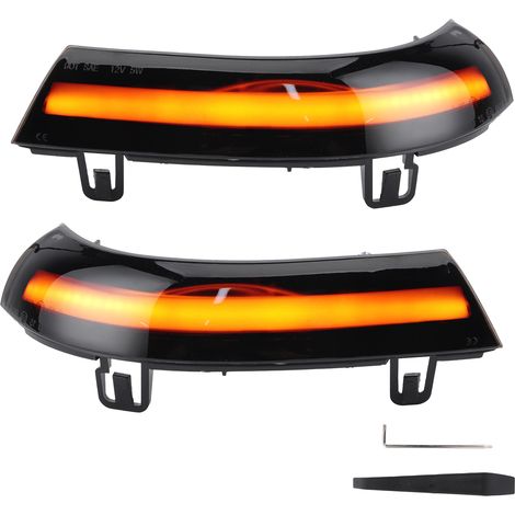 Paire de clignotants pour rétroviseur, lampe fluide dynamique adaptée à Skoda Superb B5 02-08 (1/5)
