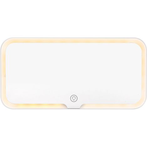 Miroir de maquillage pour voiture compatible avec éclairage LED, pare-soleil copilote, fournitures automobiles essentielles (1/5)