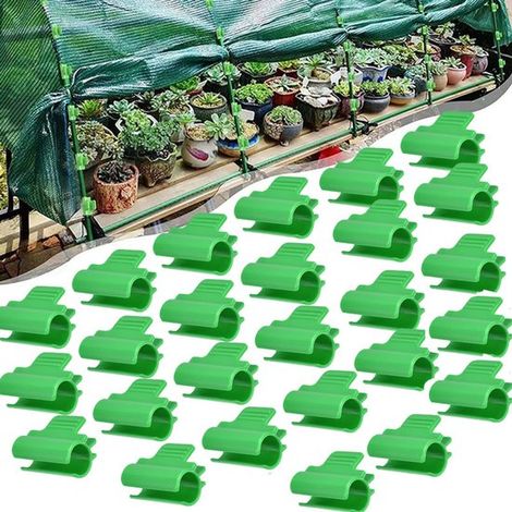 50 pièces - Clips de fixation pour serre - Clips de fixation - Clips pour film - Accessoires de serre - Fixations pour serre - Clips pour plantes de serre - Clips pour film de serre - Convient aux jar (1/5)