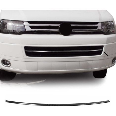 Garniture de Pare-chocs Avant Compatible avec VW Transporter Multivan 2009-2015, Moulure Bande en Carbone Noir (1/5)