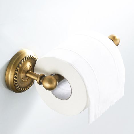 Toilettenpapierhalter zur Wandmontage, antikes Messing, Retro-Badezimmerrollenhalter, Toilettenpapierhalter