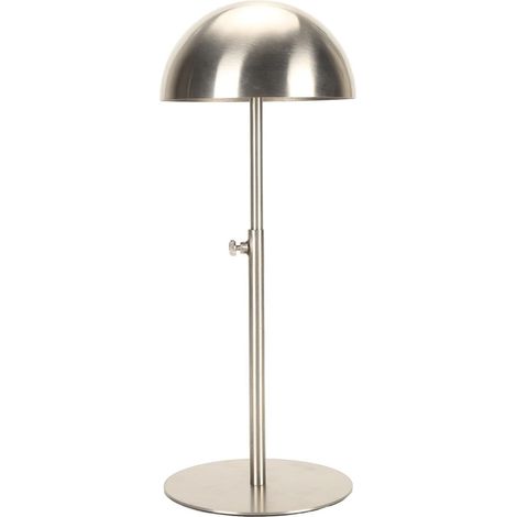 Présentoir à Chapeaux, Support de Support à Chapeaux en Acier Inoxydable à Hauteur réglable Portable Multifonctionnel pour Le Stockage Multiple de Chapeaux (Silver) (1/5)