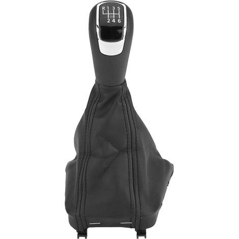 Pommeau de levier de vitesses 6 vitesses + soufflet de protection pour Skoda Superb 3T0 711 113 B (1/5)