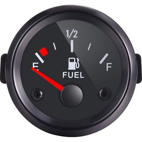 Jauge de niveau de carburant 52mm Éclairage rétro-éclairé Compatible capteur 240-33 ohm Installation simple pour voiture et bateau (1/3)