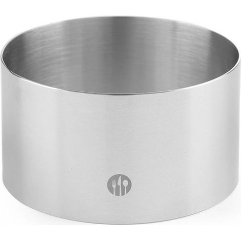 Borde redondo de acero inoxidable para panadería, altura 60 mm, diámetro 140 mm, Hendi 512340