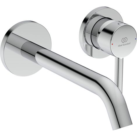 Ideal Standard CeraLine - Grifo de lavabo empotrado, instalación de 2 orificios, cromo A6938AA (1/2)