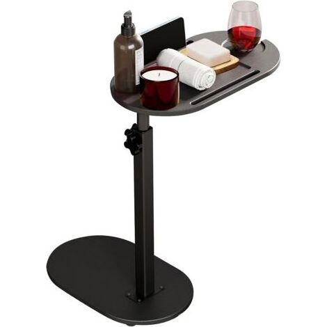 Beistelltisch aus Bambus für Wohnzimmer, verstellbarer Nachttisch, Badewannentisch, kleiner Beistelltisch für Wohnzimmer, Schlafzimmer, Büro, 40824322 cm (1/5)