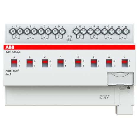 ABB ACTIONNEUR DE COMMUTATION 8 VOIES, 16 A, REG SA/S8.16.2.2 2CDG110263R0011 (1/3)