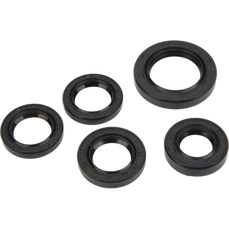 Kit 5 joints spi d'étanchéité moteur en caoutchouc résistant à l'huile pour scooter 49cc 50cc GY6 4 temps, ATV, moped - ensemble de remplacement (1/5)