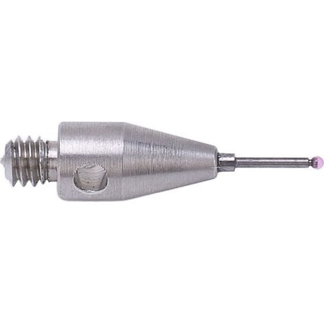 Palpeur CMM à pointe sphérique rouge, tige en carbure de tungstène, longueur 10 mm, filetage M2, pour machine à mesurer tridimensionnelle (1/5)