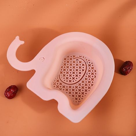Panier Égouttoir Cuisine - Support Égouttoir d'Évier en Forme d'Éléphant - Pour Filtration et Séchage - Compatible avec Tous les Éviers - 1 Pièce (1/5)