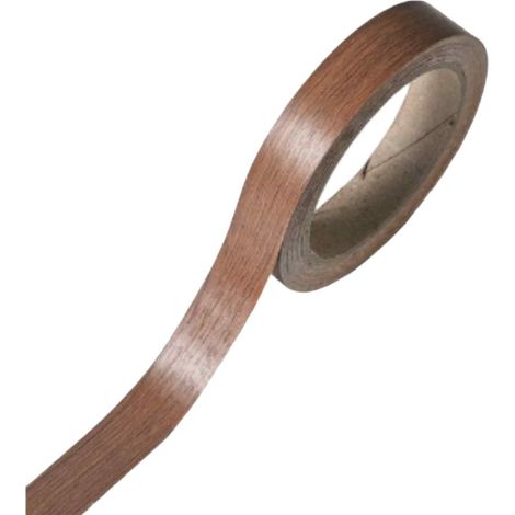 1 Rouleau bande de chant 18mm x 10m, effet bois marron, PVC imperméable, pour meubles, cuisine, salon (1/5)