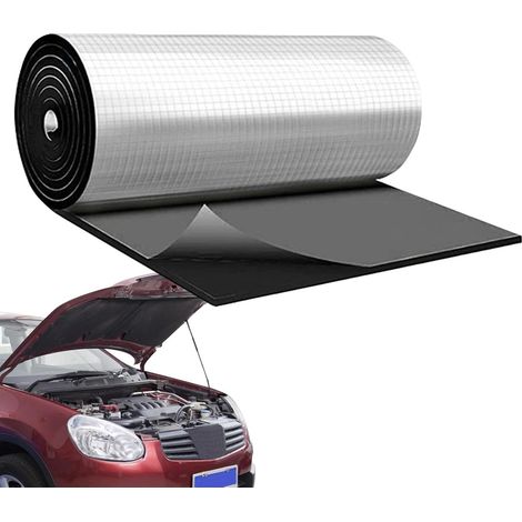 Isolation acoustique en coton pour capot – Tapis d'amortissement du bruit, tapis de doublure acoustique, léger, ignifuge, baie moteur automobile Installation facile, réduction des vibrations pour (1/5)