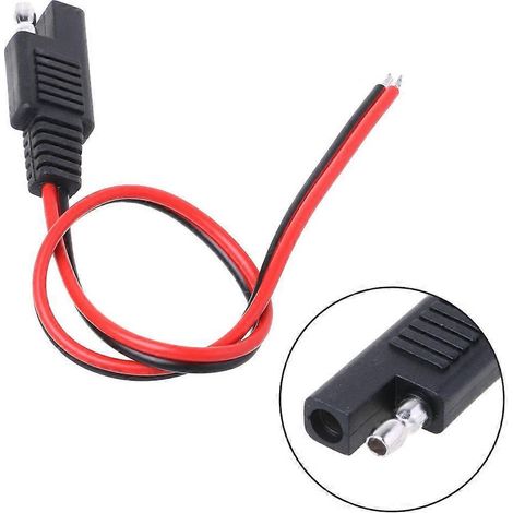 Câble d'extension SAE DIY 18AWG pour prise automobile d'alimentation CC (1/4)