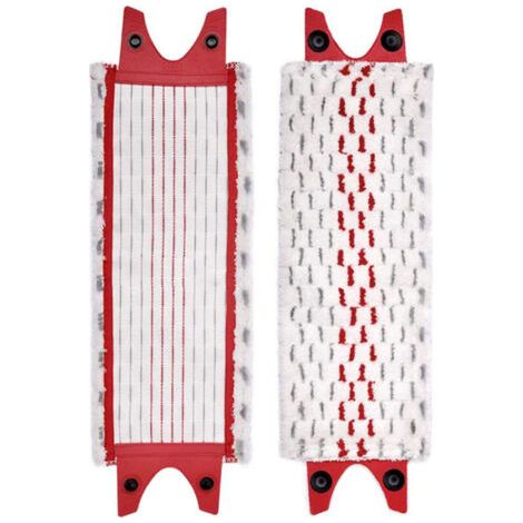 royaluxe-Lot de 2 serpillières en microfibre – Lavables en machine – Pour nettoyage sols durs – Compatible avec Vileda UltraMax, 46 × 14 cm (1/5)