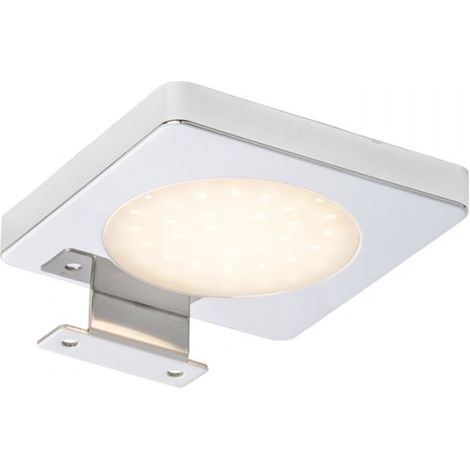 Lampada luce da bagno YOLO SQ sopra specchio cromo 12V= LED 4W IP44 3000K