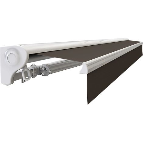 Store banne demi-coffre motorisé et manuel – 2,5m x 2m – Aluminium extrudé – Toile imperméable anti-UV – Télécommande incluse – Sunny Inch