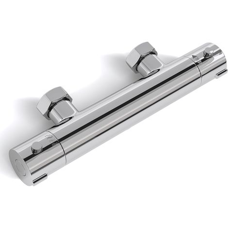 LOMAZOO Mitigeur de douche thermostatique chromé - Entraxe 12 cm (1/5)