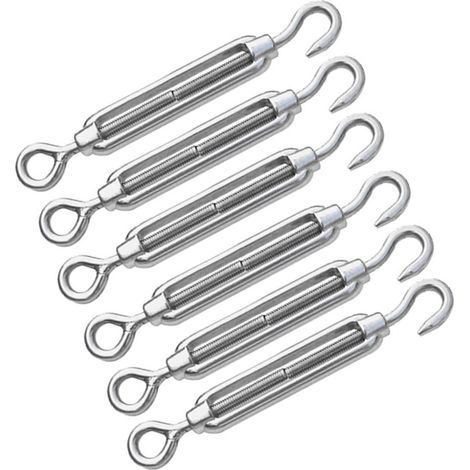 Morceaux Tendeur Grillage, Tendeur Câble Filetés en Acier Inoxydable, Ridoir Robuste pour Câble,  Les Clôtures de Jardin et Le Support des Plantes (1/5)