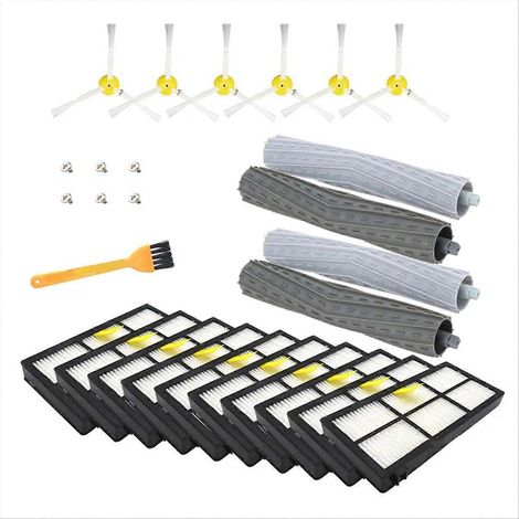 Accessoires pour iRobot Roomba 860, 865, 866, 870, 871, 980, 960, 966 et 981 : brosse aspirateur, filtre Cyclone et filtre HEPA (1/5)