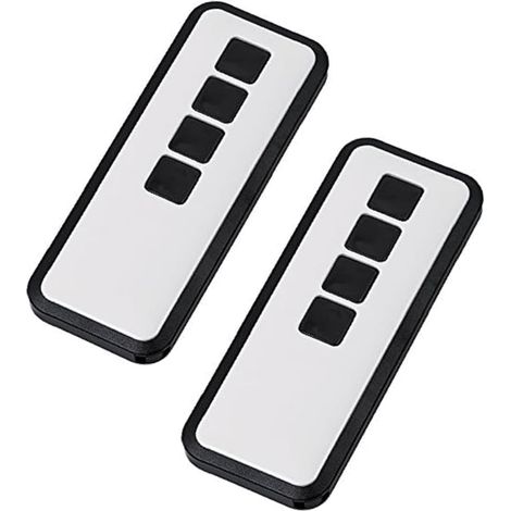 Handsender für Garagentore (433 MHz) für Novoferm Mini-Novotron 524, Garagentor-Fernbedienung, zweiteiliges Set, Schwarz (1/5)