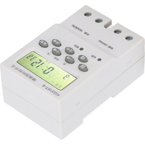 Interrupteur Horaire Programmable Minuterie Numérique 220V AC pour Machine (1/5)