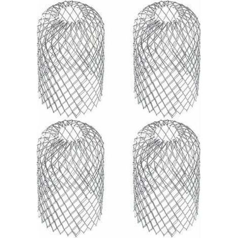 Pièces crapaudines pour gouttière – Lot de 4 filtres en acier inoxydable – Dimensions 6,69 x 3,15 pouces – Empêche les débris et saletés (1/5)