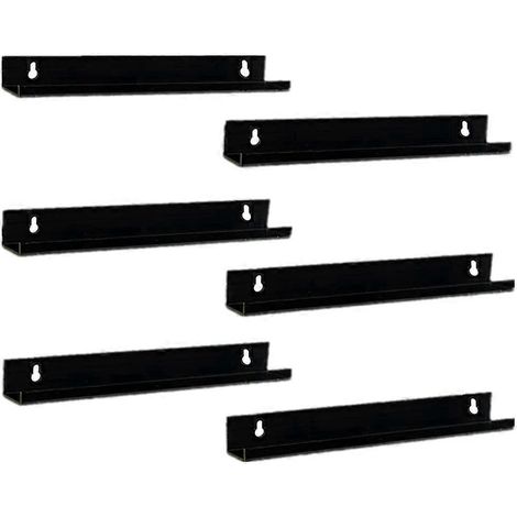 Schwarze und transparente Wandregale für Schallplatten, Schallplattenhalter aus Acryl (1/4)