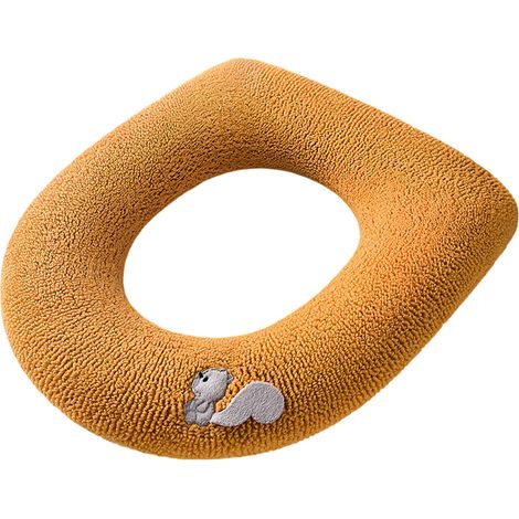 Coussin de toilette épais et portable, tricoté, chaud et lavable, universel (1/5)