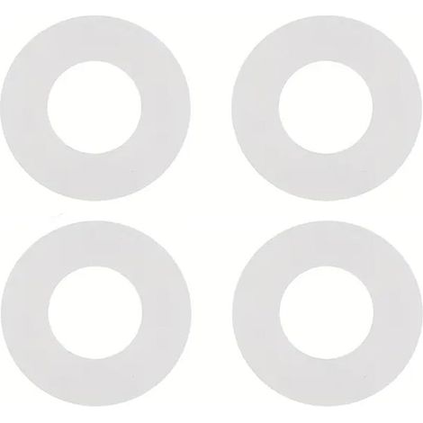 4 Pièces Joints d'Étanchéité en Caoutchouc de Silicone, Joint Chasse d'Eau WC Suspendu , Rondelles de Diaphragme en Caoutchouc pour Réparation de Soupape de Chasse d'Eau (1/5)