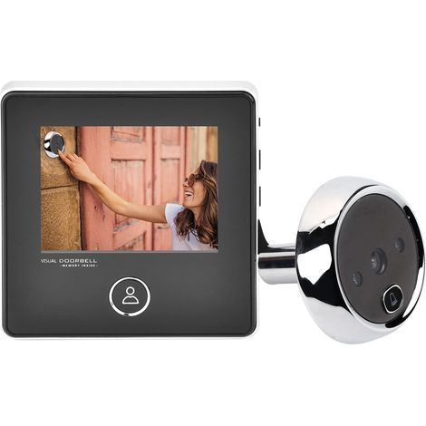 Digitale elektronische Türspionkamera, Smart Vision Digital-Türkamera mit Videomonitor, MP3-Player, 20°-Weitwinkel, IR-Nachtsichtunterstützung (1/4)