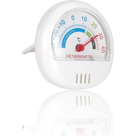Mini réfrigérateur congélateur thermomètre grand thermomètre à cadran mécanique(blanc) (1/5)