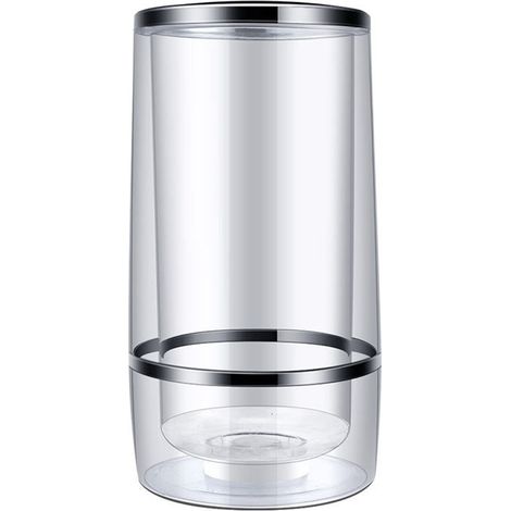 1 Seau à glace, plastique transparent, bac à boissons, pour fêtes et réceptions (1/5)