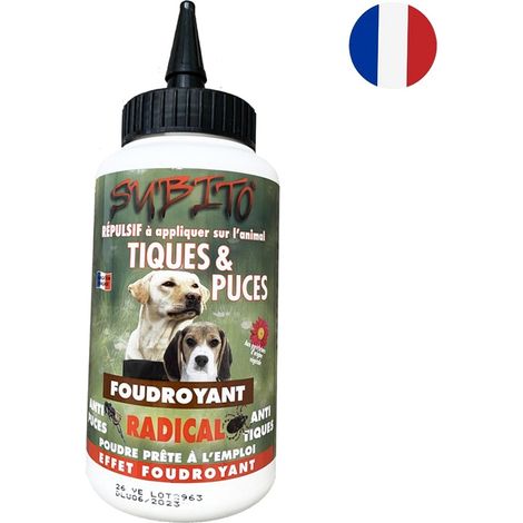 Répulsif tiques et puces 500g Subito