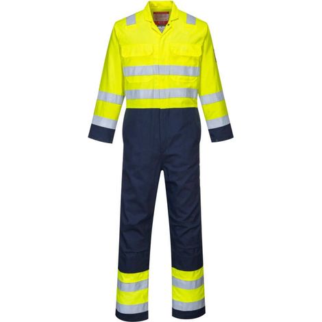 Combinazione Hi-vis Antistatica Bizflame Pro Colore: Giallo/marino Taglia S - Portwest (1/2)