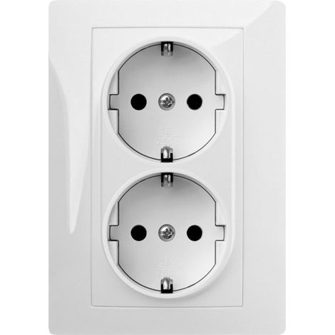 Toma corriente doble empotrar Famatel 9125 16A 250V (1/3)