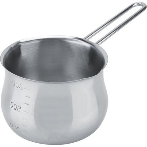 Pot à lait en acier inoxydable, casserole à beurre et chocolat, pot à fromage. (1/5)