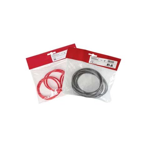 KIT GUARNIZIONI PER STUFE A PELLET ALA PELLET ECO- - ø mm.80-100 - colore rosso - 1 blister ALA