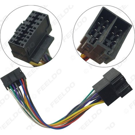 Convient pour les câbles de conversion ISO Sony vers Volkswagen, les câbles adaptateurs audio-vidéo, les câbles d'alimentation pour voiture et les faisceaux de câbles sans perte.